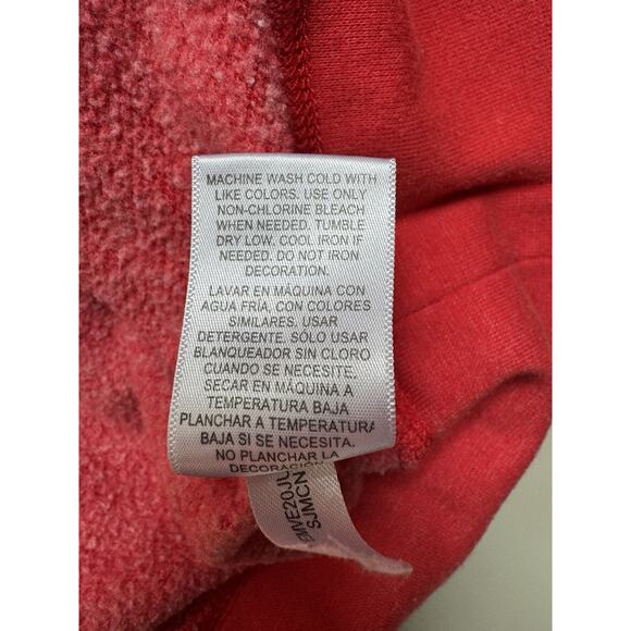 Champion Mens University Of Maryland Terps XL Red Embroidered Logo Hoodie - Picture 10 of 13